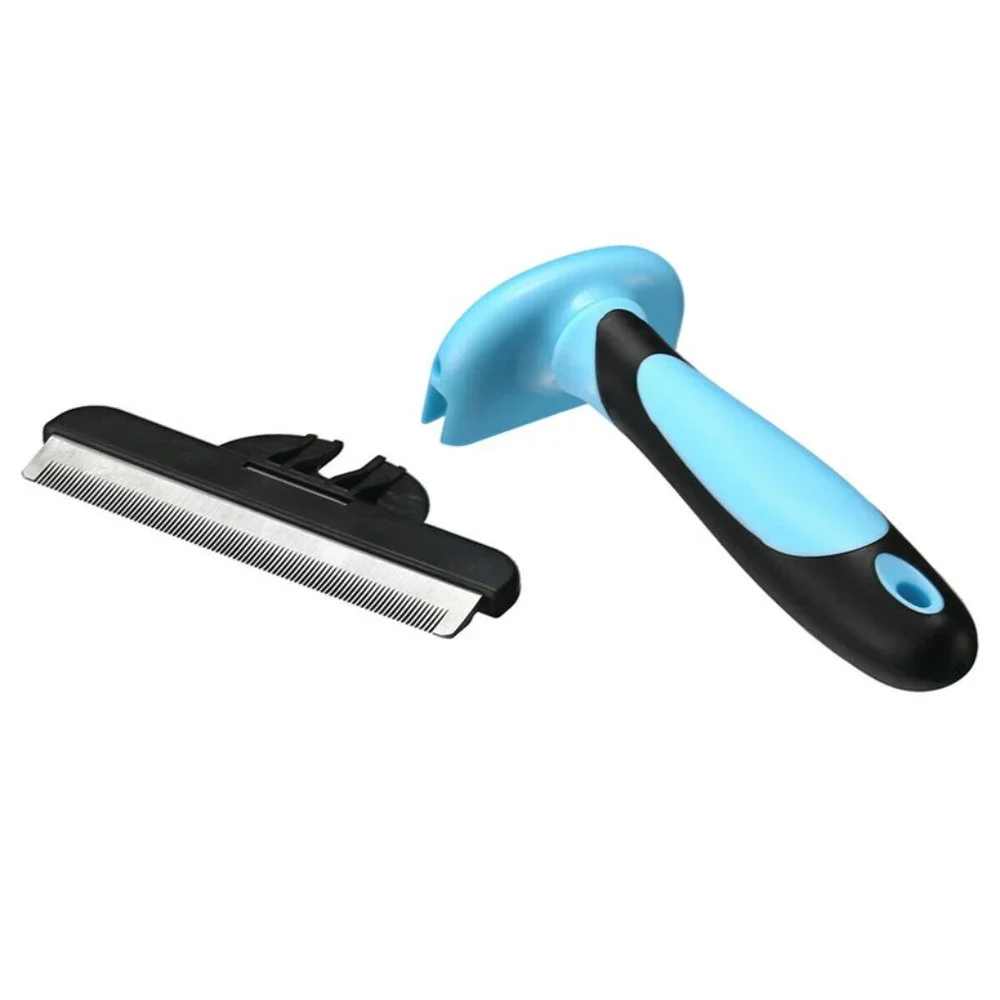 🐾 Professional Pet Deshedding Tool ✨ Dog & Cat Grooming Brush Fur Remover
